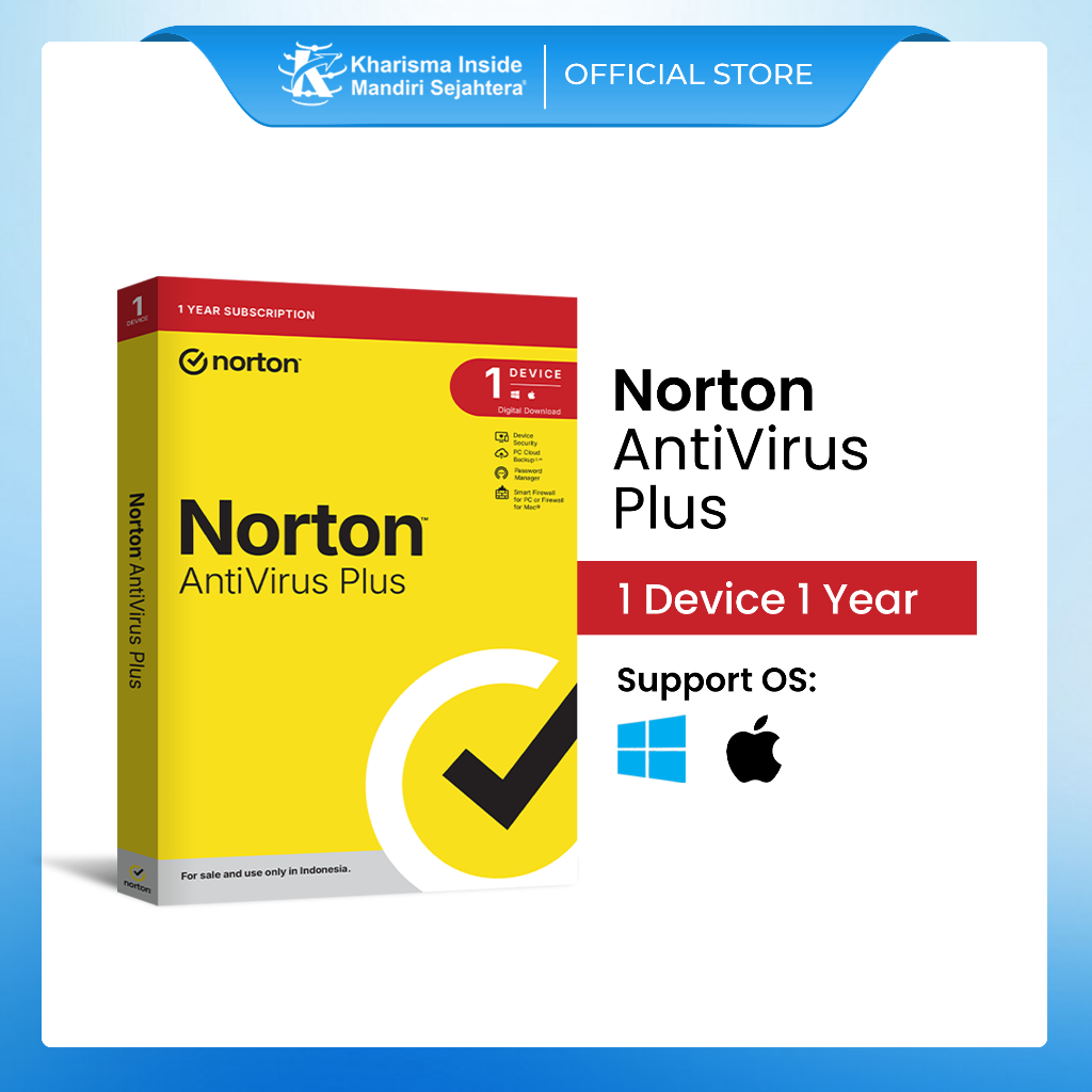 Jual Norton Antivirus Plus 1 Device 1 Year (NON VPN) Software Security ...