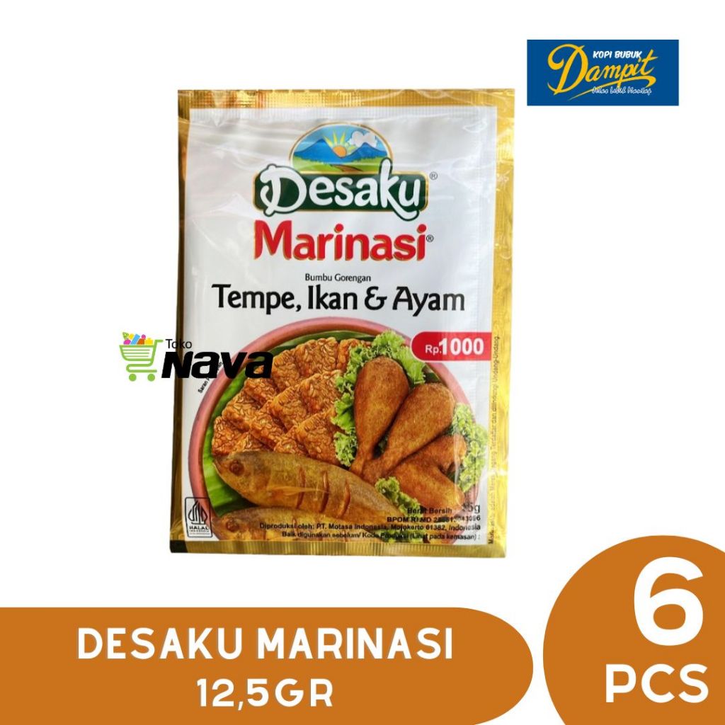 Jual Desaku Marinasi Tempe Ikan Ayam 6x12,5 gr / Desaku Marinasi