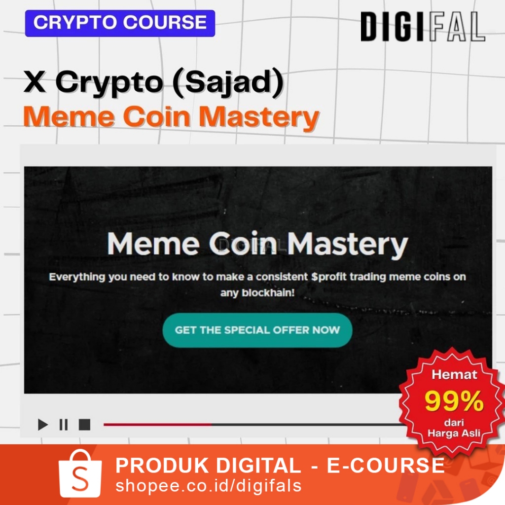 Jual X Crypto (Sajad) Meme Coin Mastery - Course Full Terbaru | Shopee  Indonesia