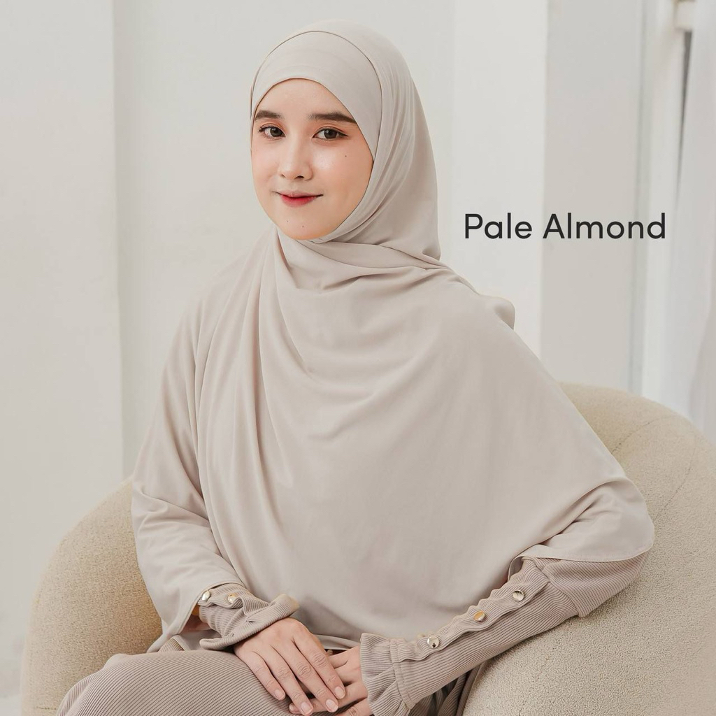 Nazneen ELVINA PASHMINA INSTAN OVAL Kerudung Bergo Sat Set Yang Bikin Penampilan Kamu Semakin Cantik