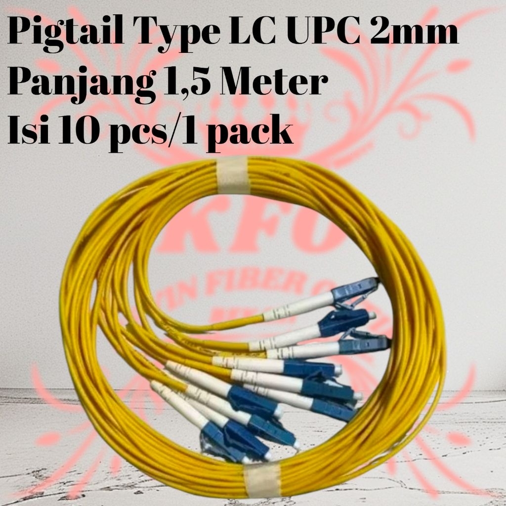 Jual Pigtail LC upc 2mm panjang 1,5m isi 10 pcs/1 pack | Shopee Indonesia