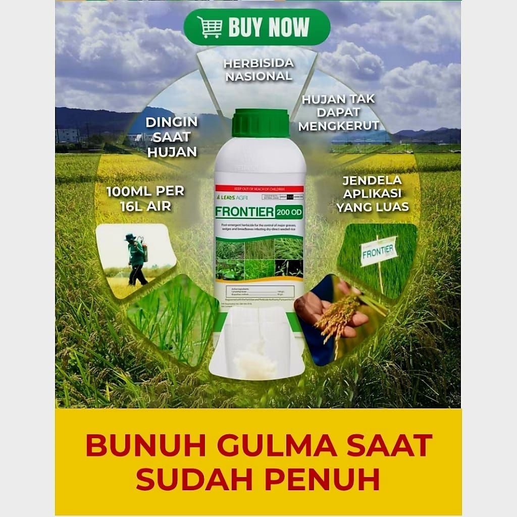 Jual RACUN RUMPUT FRONTIER 200 OD | Herbisida Padi Sistemik Selektif ...