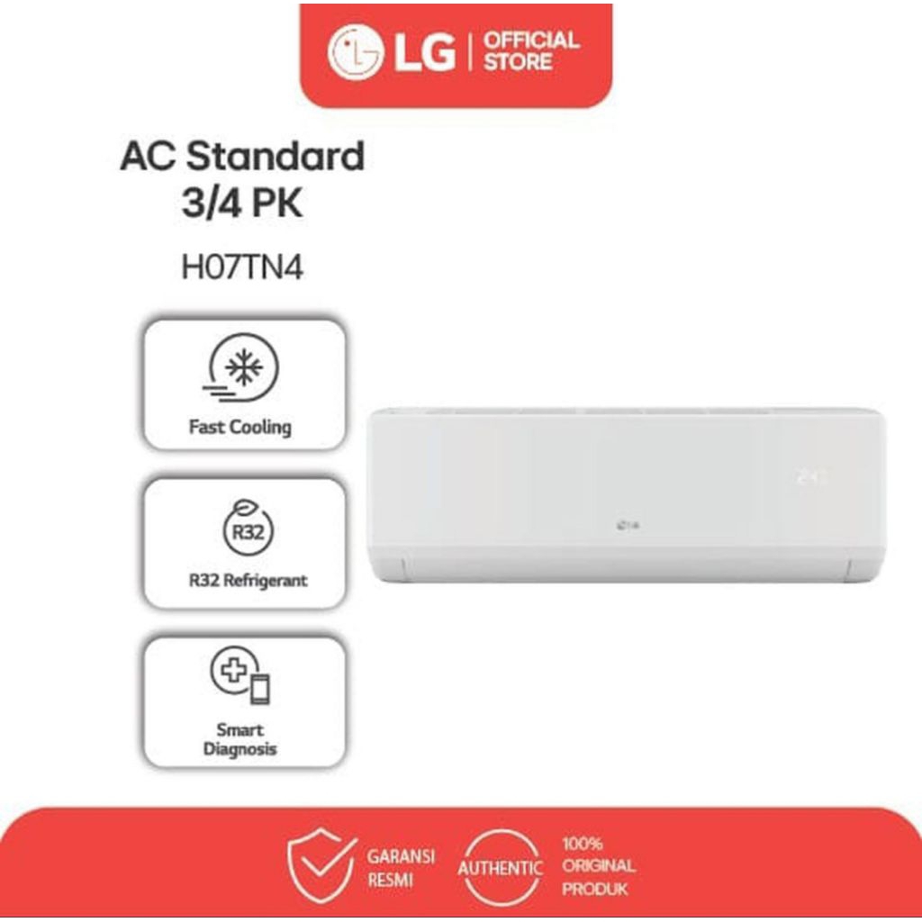 Jual AC LG 3/4 PK Standard New Hercules H05TN4 unit only | Shopee Indonesia