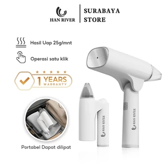 HAN RIVER Portable Setrika Uap 85ml Handheld Foldable Setrika Traveling 10s Heating HRGTJ01