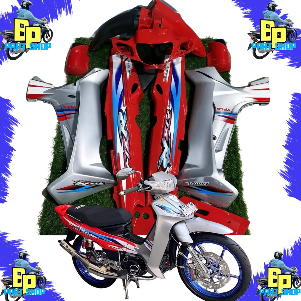 Jual body set fiz r limited edition warna merah silver custom set ...