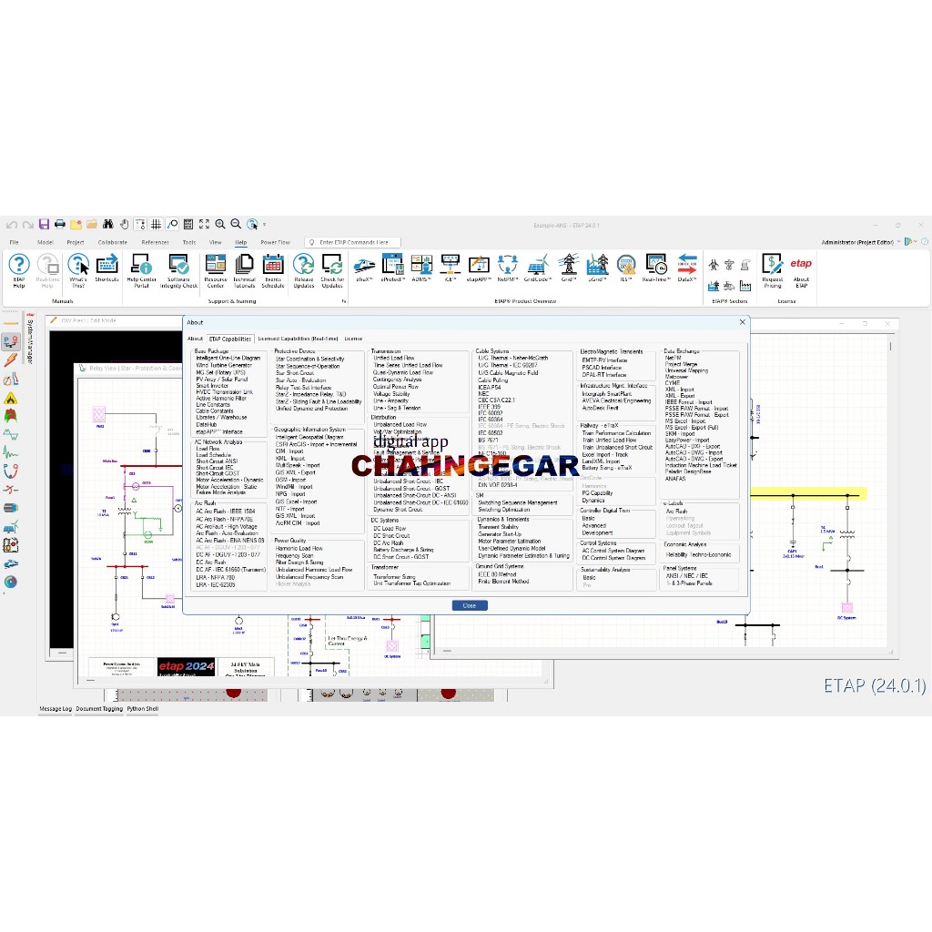 Jual ETAP 24 Full Permanen Software Etap Electrical Analisis ...