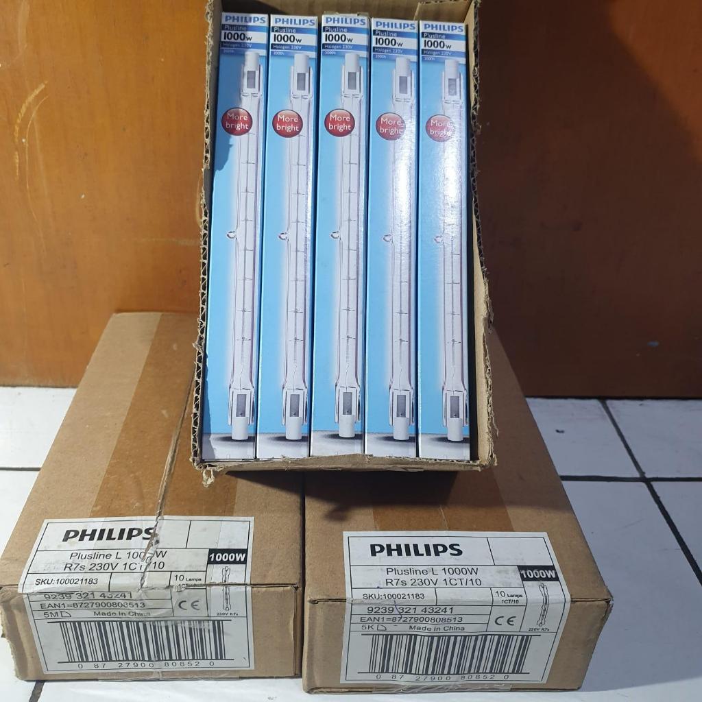 Jual LAMPU HALOGEN STICK PHILIPS PLUSLINE 1000W 1KW 1000 WATT | Shopee ...