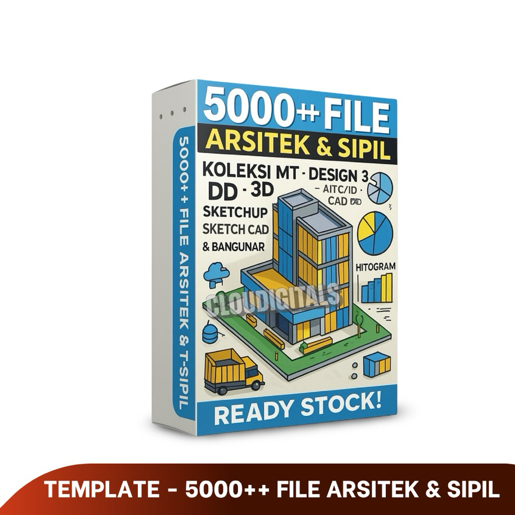 Jual 5000+ File Template Arsitektur & Teknik Sipil - AutoCAD, SketchUp ...