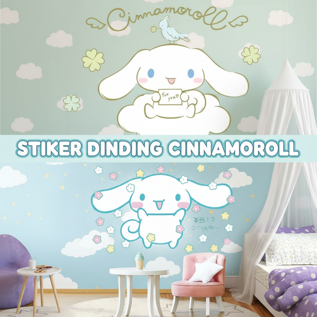 Jual WALLSTIKER STIKER DINDING CINAMOROL MOROL LUCU DEKORASI KAMAR ...
