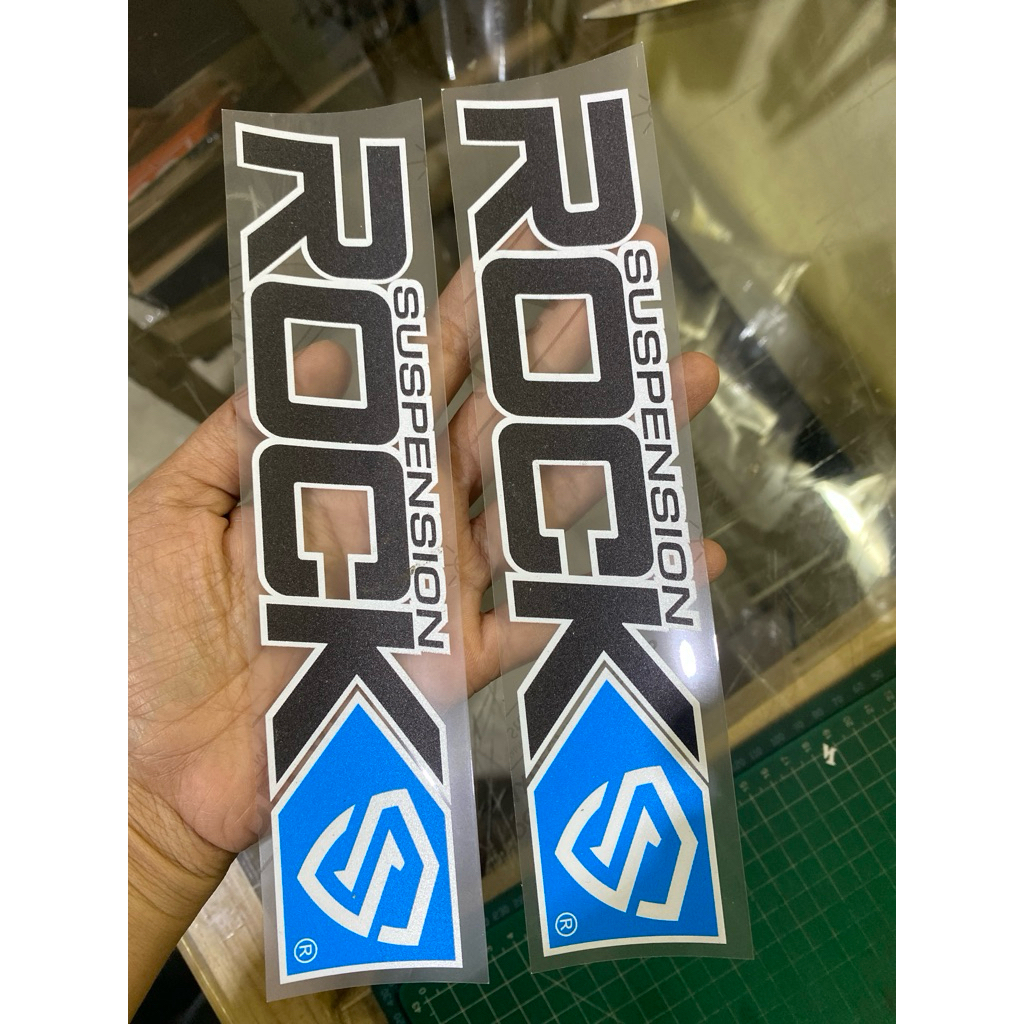 Jual Sticker stiker Shock USD Rock Suspension BLUE | Shopee Indonesia