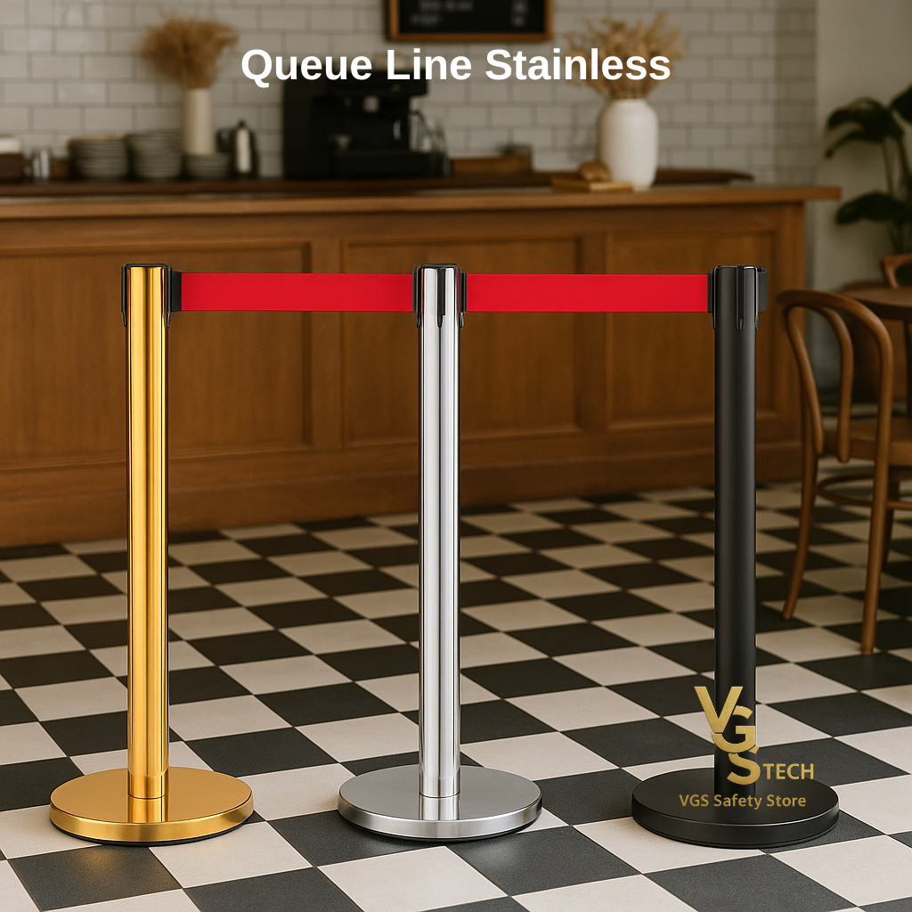 Jual Queue Line Standing Barrier Tiang Antrian Stainless Stand Pembatas ...