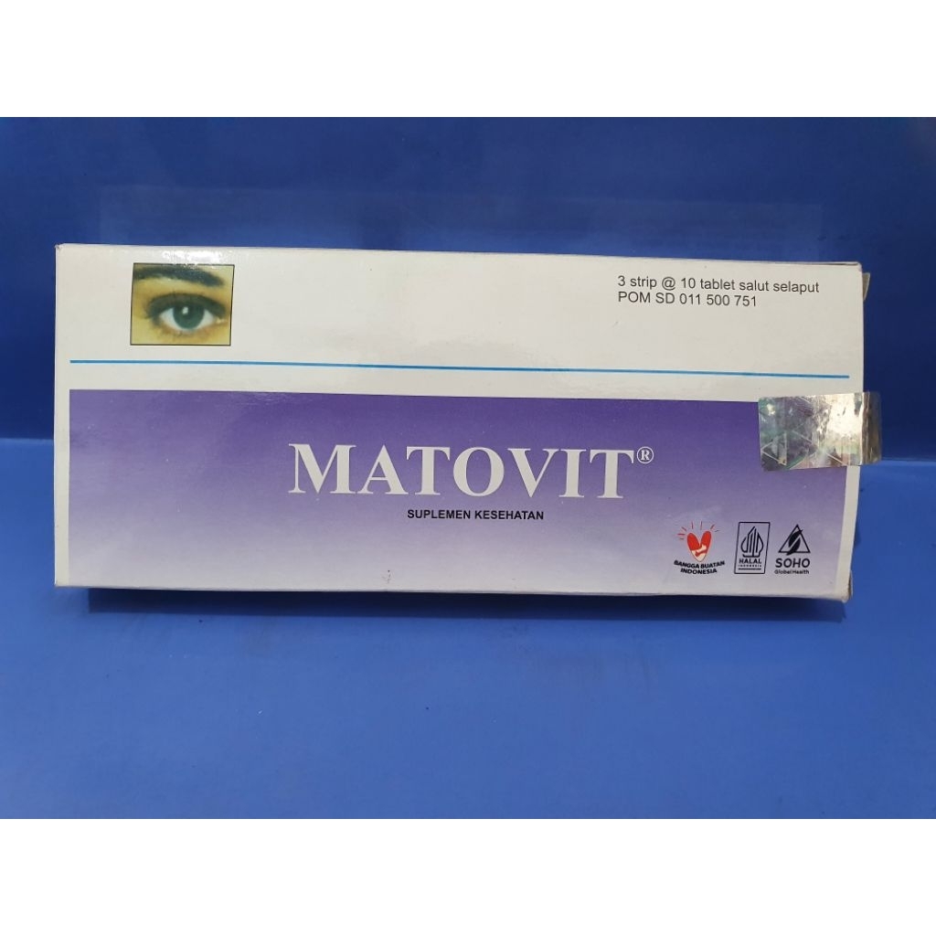 Jual Matovit Tablet / Suplemen vitamin mata /untuk mata lelah | Shopee ...