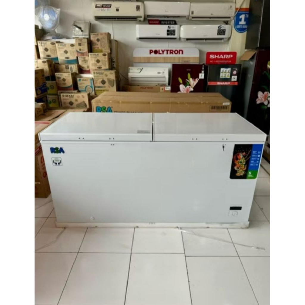 Jual RSA CF-600 CHEST FREEZER BOX KAPASITAS 500 LITER GARANSI RESMI ...