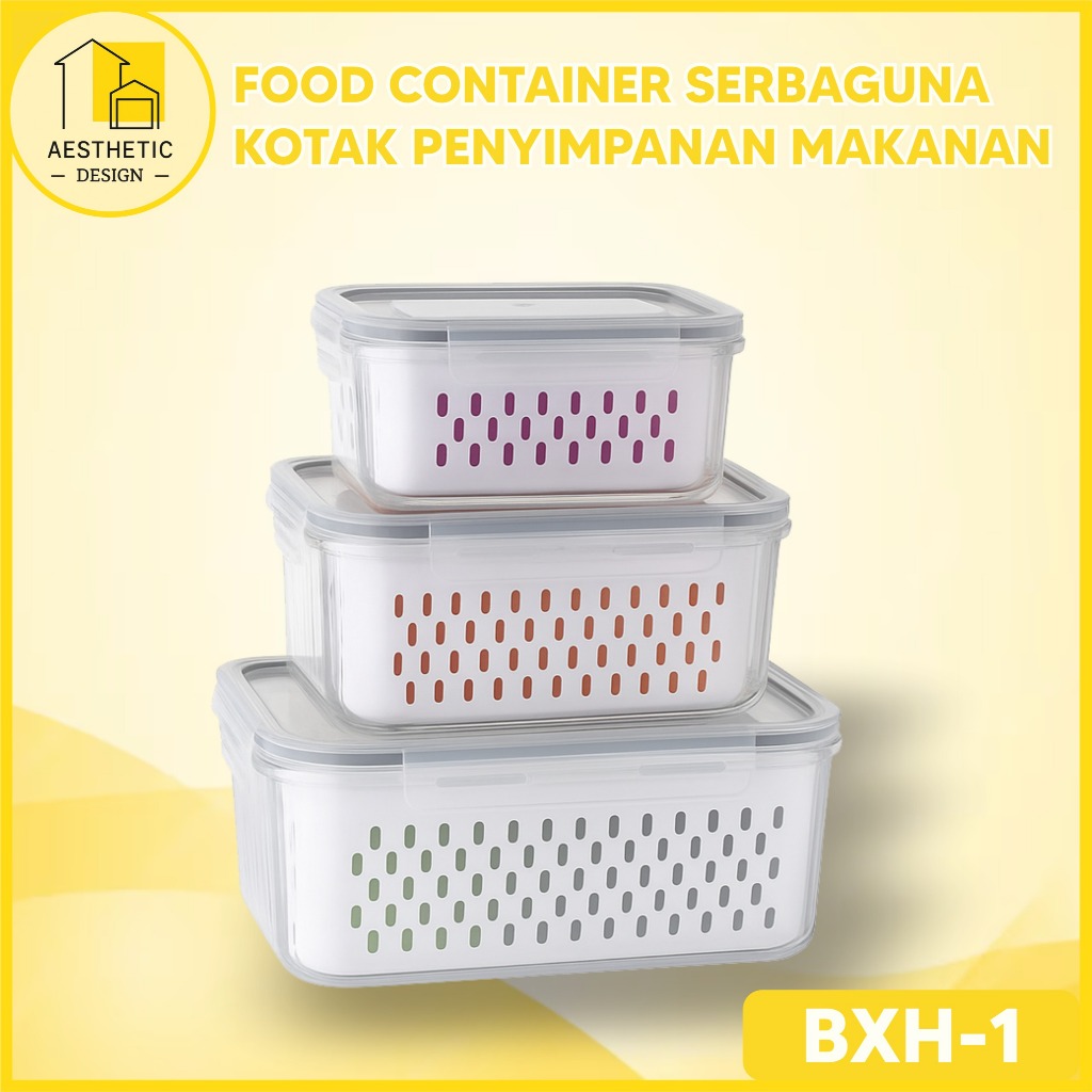 Jual Food Container Keranjang Saringan Serbaguna, Pengering Sayur ...