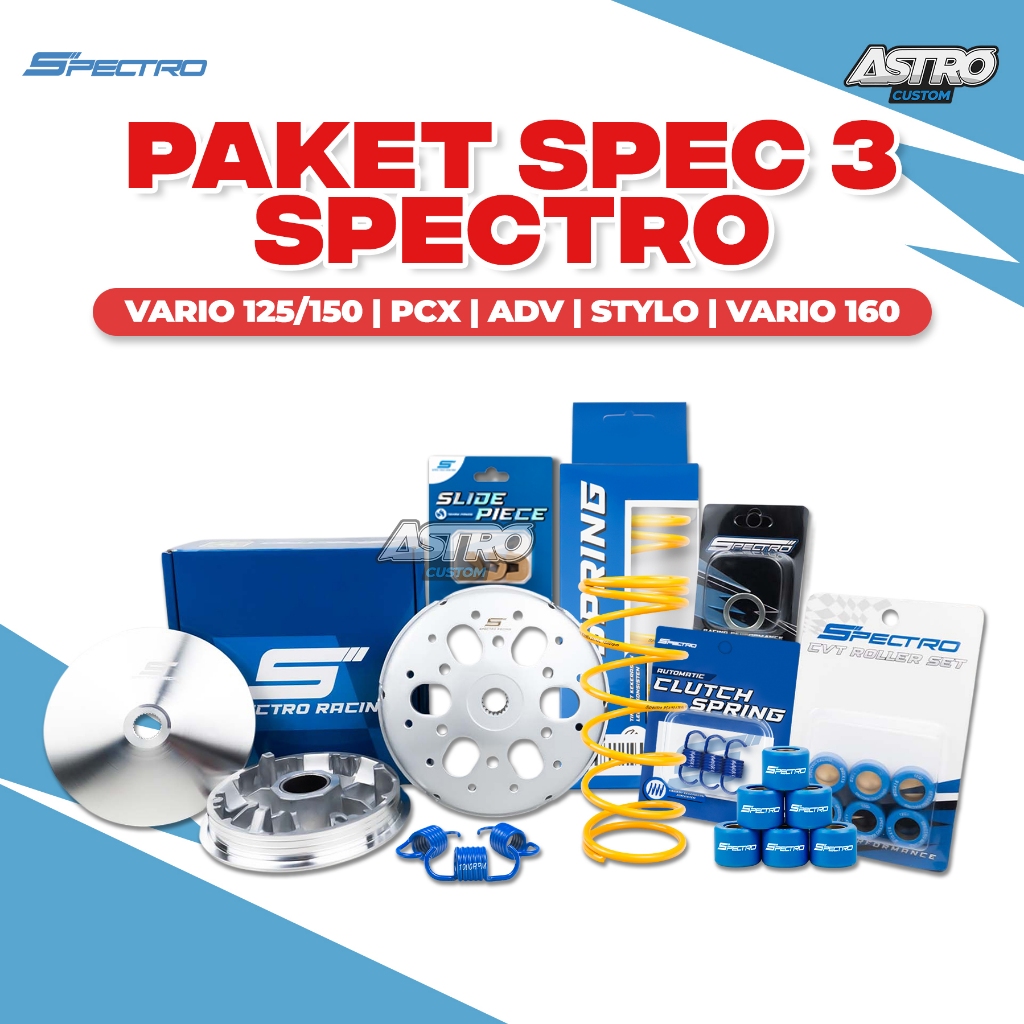 Jual Spectro Paket Upgrade CVT Spec 3 Vario 125 150 160 ADV PCX STYLO ...