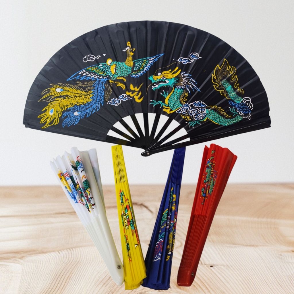 Jual Kipas Taichi Besar Kipas Nari Wushu Silat Taiji Taichi Naga dan ...
