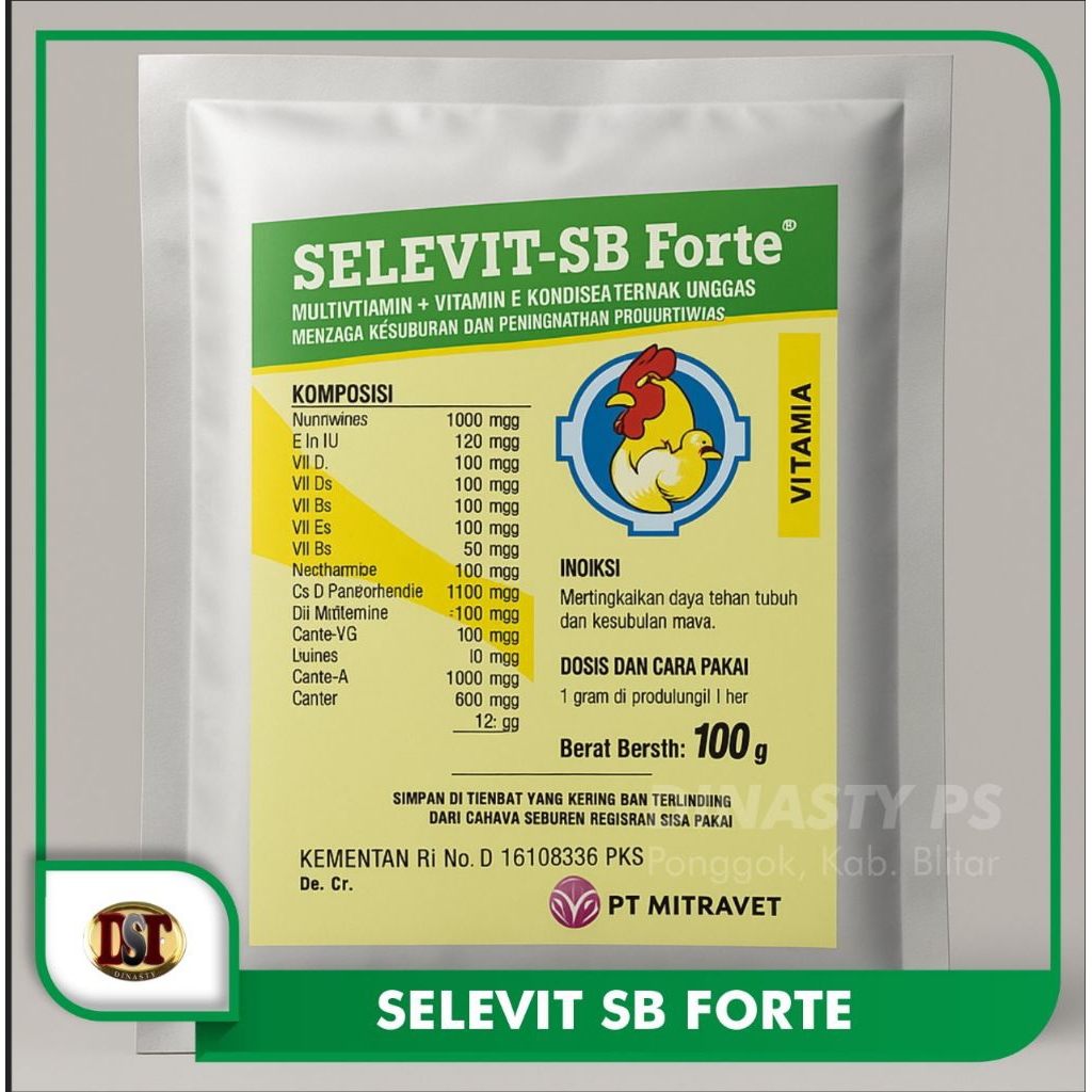 Jual Selevit SB Forte 100gr adalah kandungan multivitamin , vitamin E ...