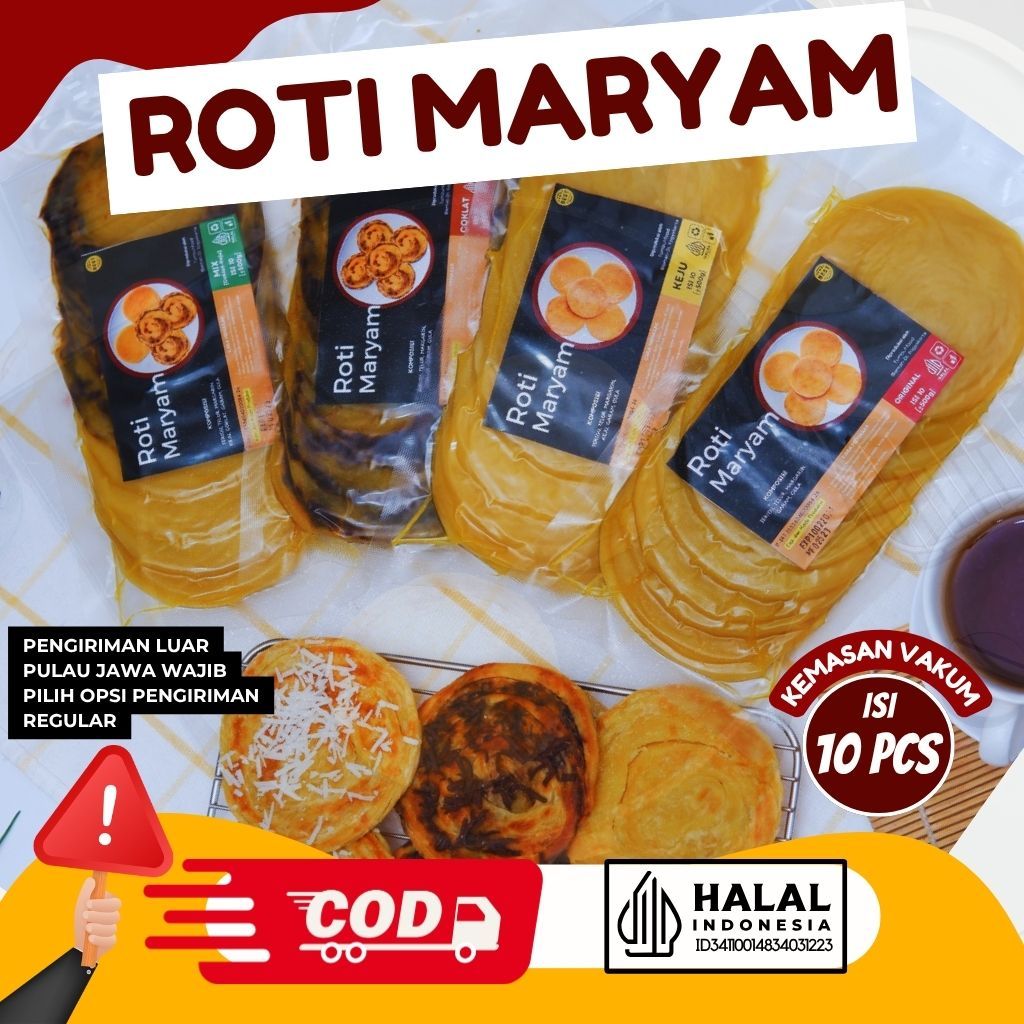 Jual Roti Maryam isi 10 | ORIGINAL COKLAT KEJU MIX [COKLAT+KEJU ...