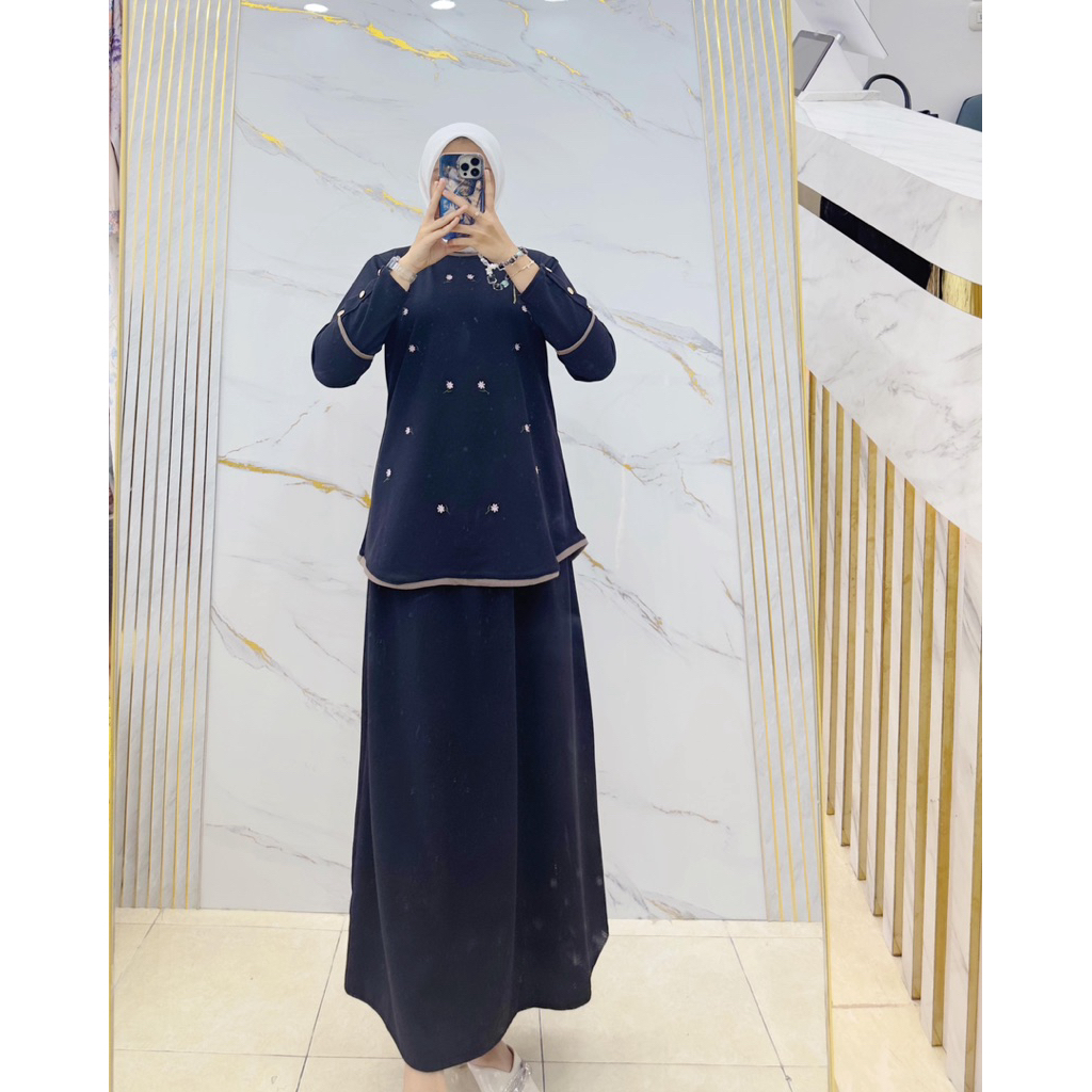 Jual STELAN rok knit bordir SHR17 | Shopee Indonesia