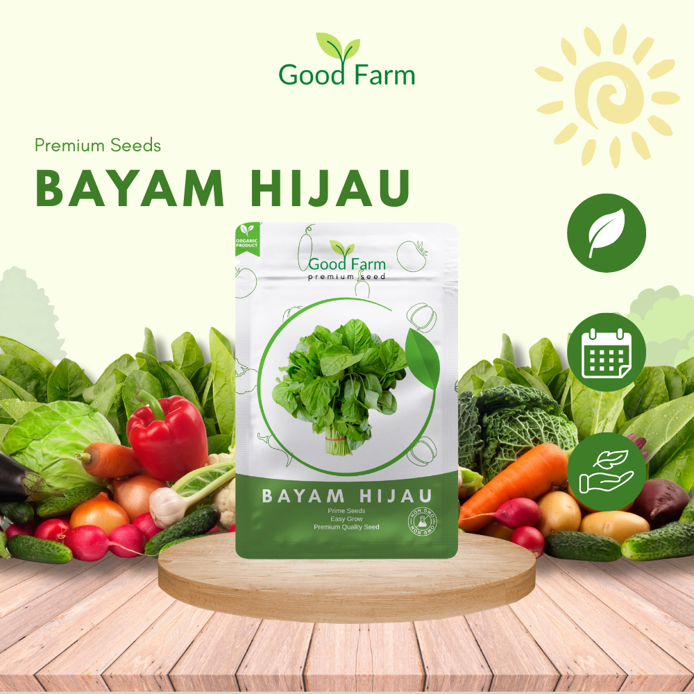 GoodFarm - Benih Bayam Hijau Premium Kemasan Urban Farming
