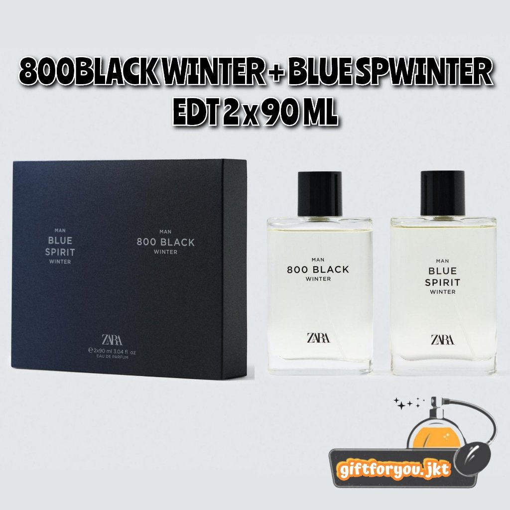 Parfum Zara 800 Black Navy Black Warm Black EDT 90 ml Original Parfum  Pria Cowok Man Perfume Body Fragrance Laki-Laki