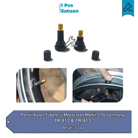 Review Pentil Karet Tubeless Motor dan Mobil TR413 TR 412: Pilihan Tipe, Kelebihan, Kekurangan, dan Harga Terbaru