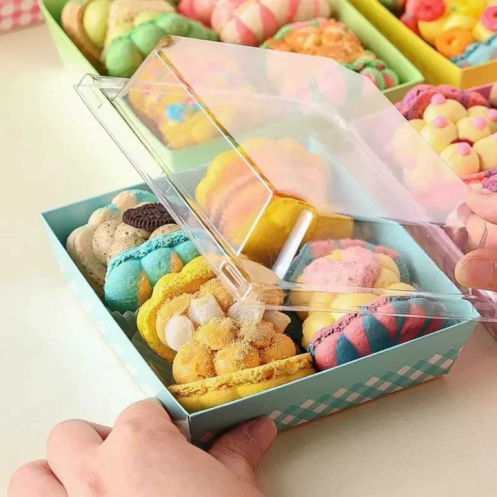 Jual (5set) 1112 Dessert box persegi 11x12cm kotak kue paper box ...