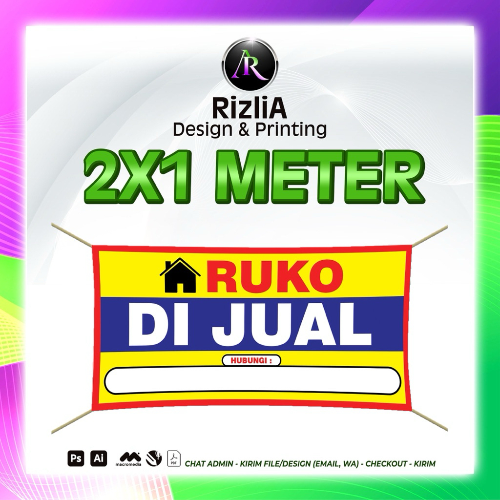 Jual SPANDUK BANNER RUMAH DIJUAL | RUKO DIJUAL | RUKO DISEWAKAN ...
