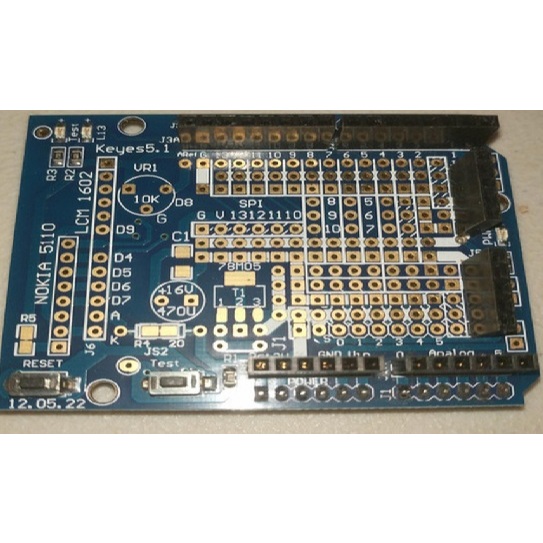 Jual Keyes Prototyping Shield Versi 5.1 untuk Arduino Uno R3 - PCB ...
