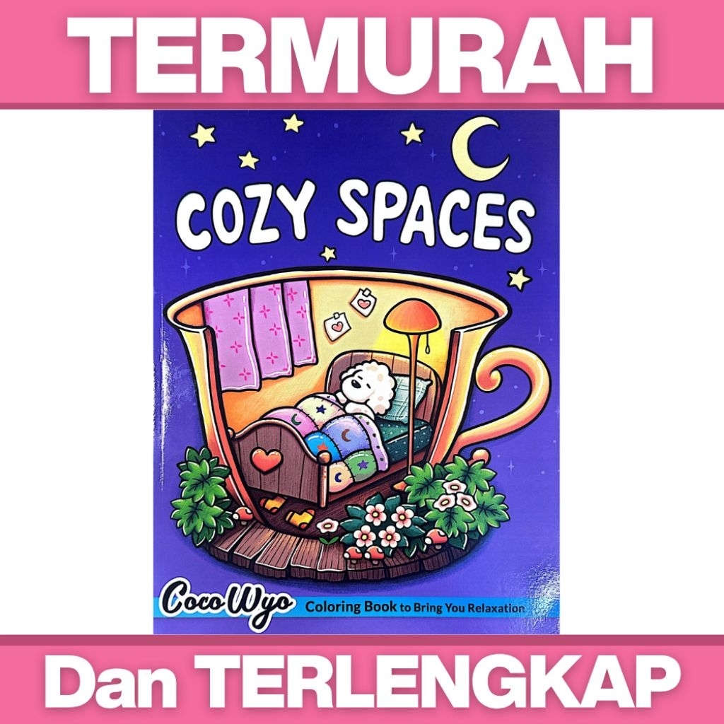 Jual Cozy Spaces Coco Wyo Coloring Book untuk Anak dan Dewasa | Shopee ...