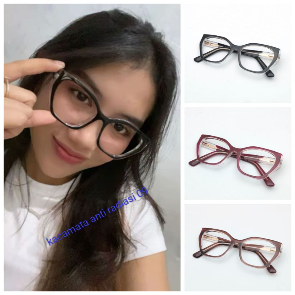 Jual kacamata wanita bisa minus normal silinder frame 64868 | Shopee ...