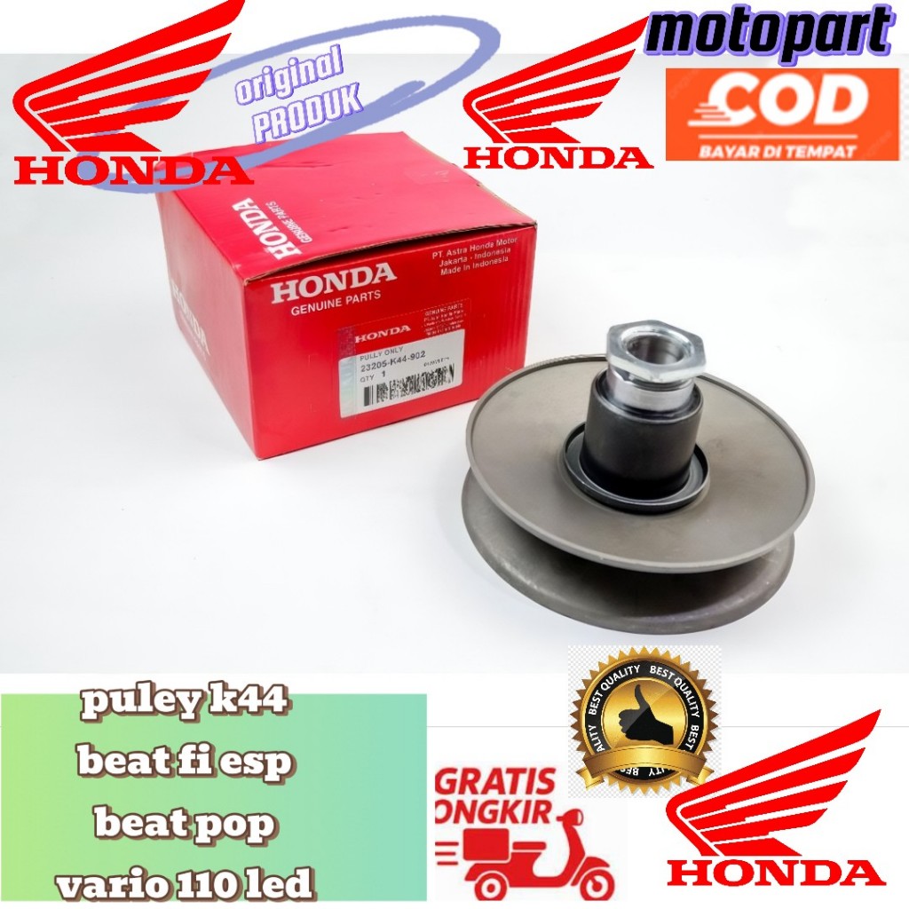 Jual puli belakang beat k44 puli beat fi Puli beat esp Pulley beat fi ...