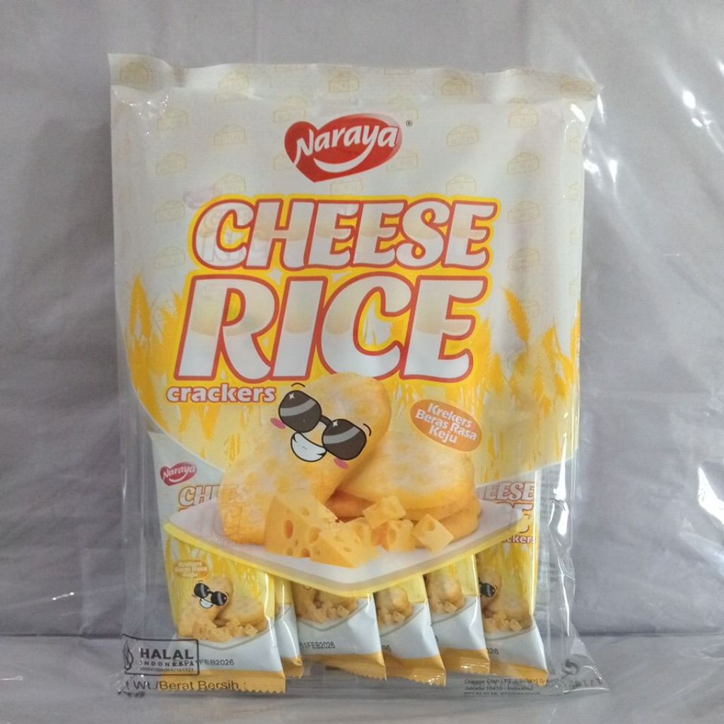 Jual Naraya Cheese Rice Crackers 72g | Shopee Indonesia