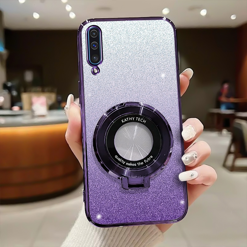 Jual Soft Case Samsung A50 A50S A30S Case Gliter Standing Magnetic Ring ...