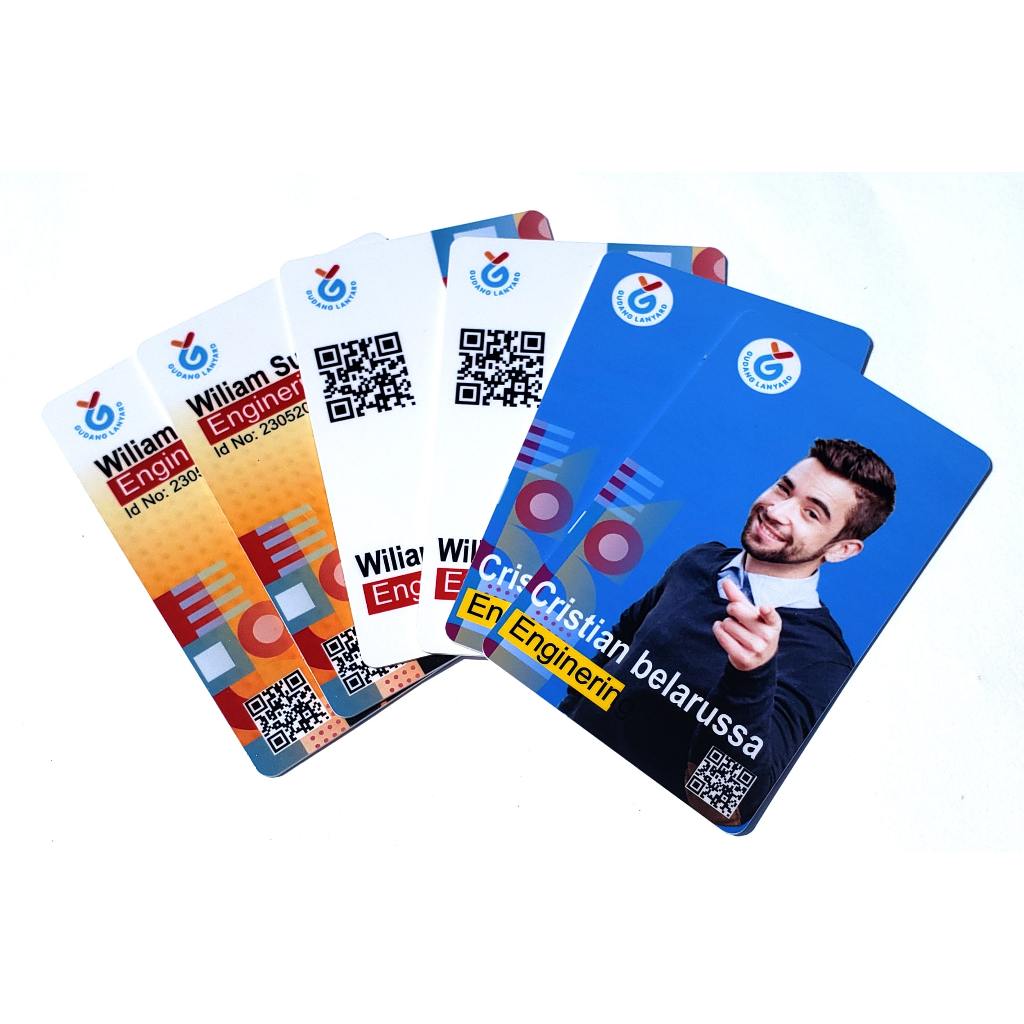 Jual PVC ID Custom Tebal Full Color | Name Tag / Member Badge Desain ...