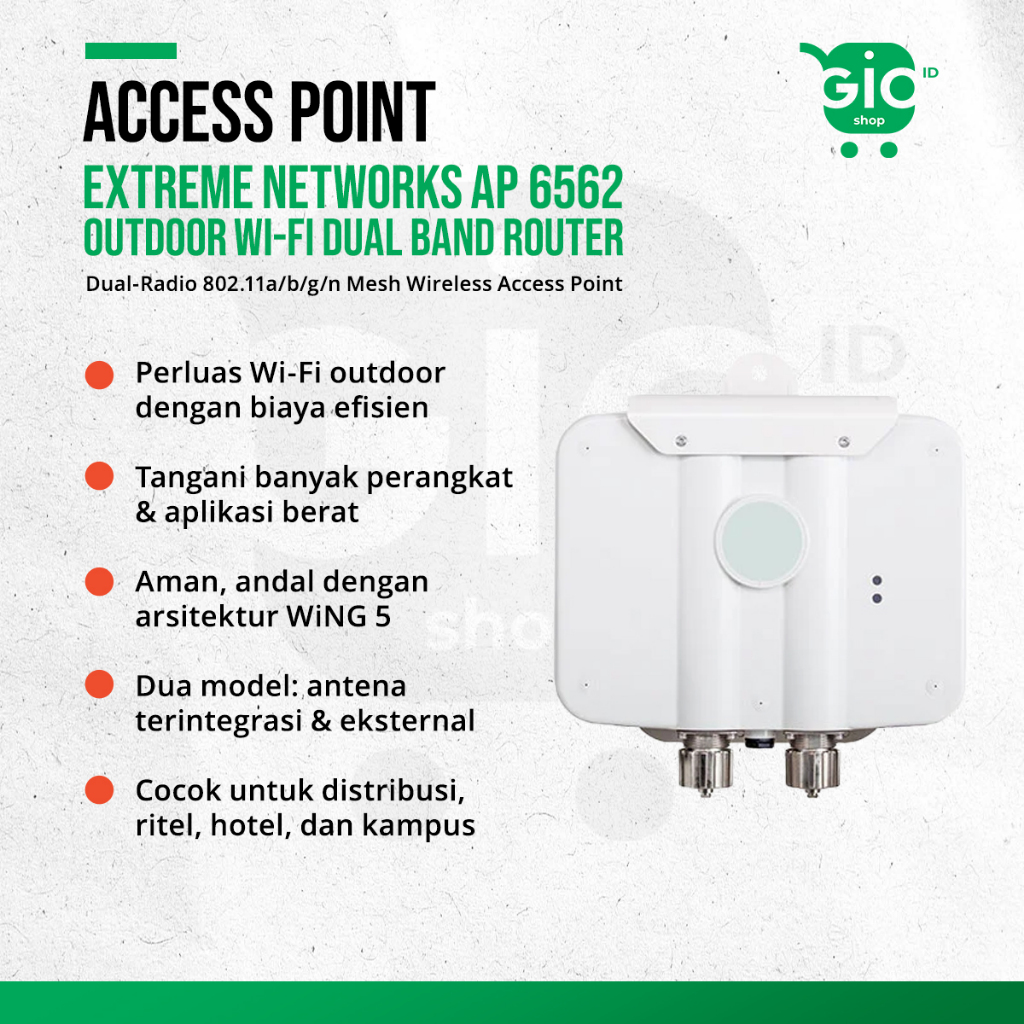 Jual Dijual Wifi Access Point Extreme AP6562 Outdoor Wi-Fi Dual Radio ...