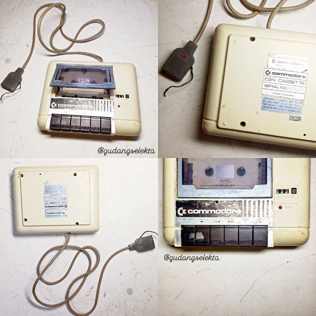 Jual Tape Deck Kaset Player Dataset Jadul Vintage Commodore Datassette ...