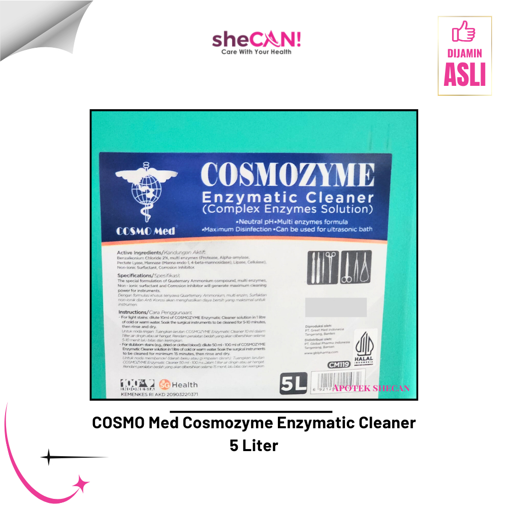 Jual (5 LITER) - COSMO Med Cosmozyme Enzymatic Cleaner 5L - CAIRAN ...