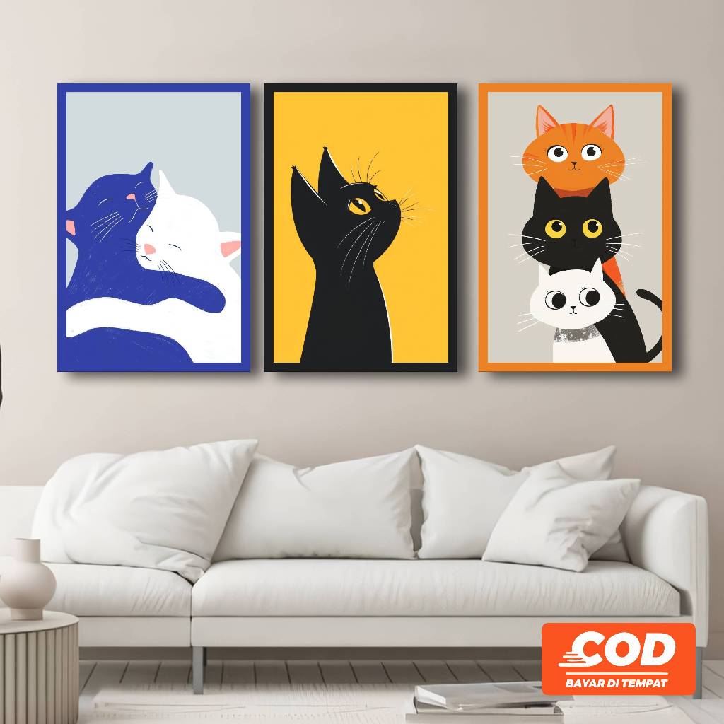 Jual HIASAN DINDING KUCING PAJANGAN WALL DECOR DEKORASI DINDING KAYU ...