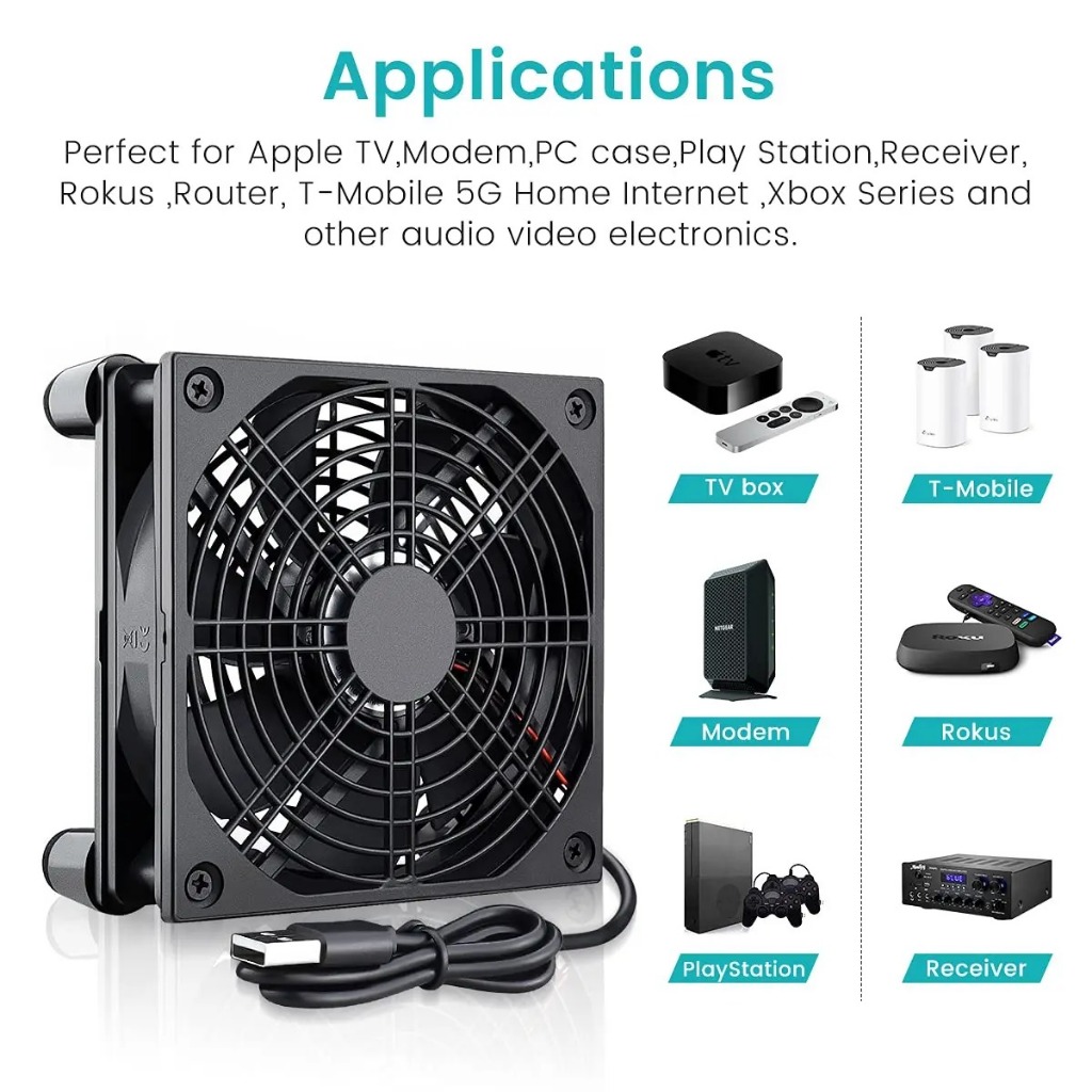 Jual Kipas Angin Pendingin Elektronik Modem Wifi STB TV Mini PC Console ...