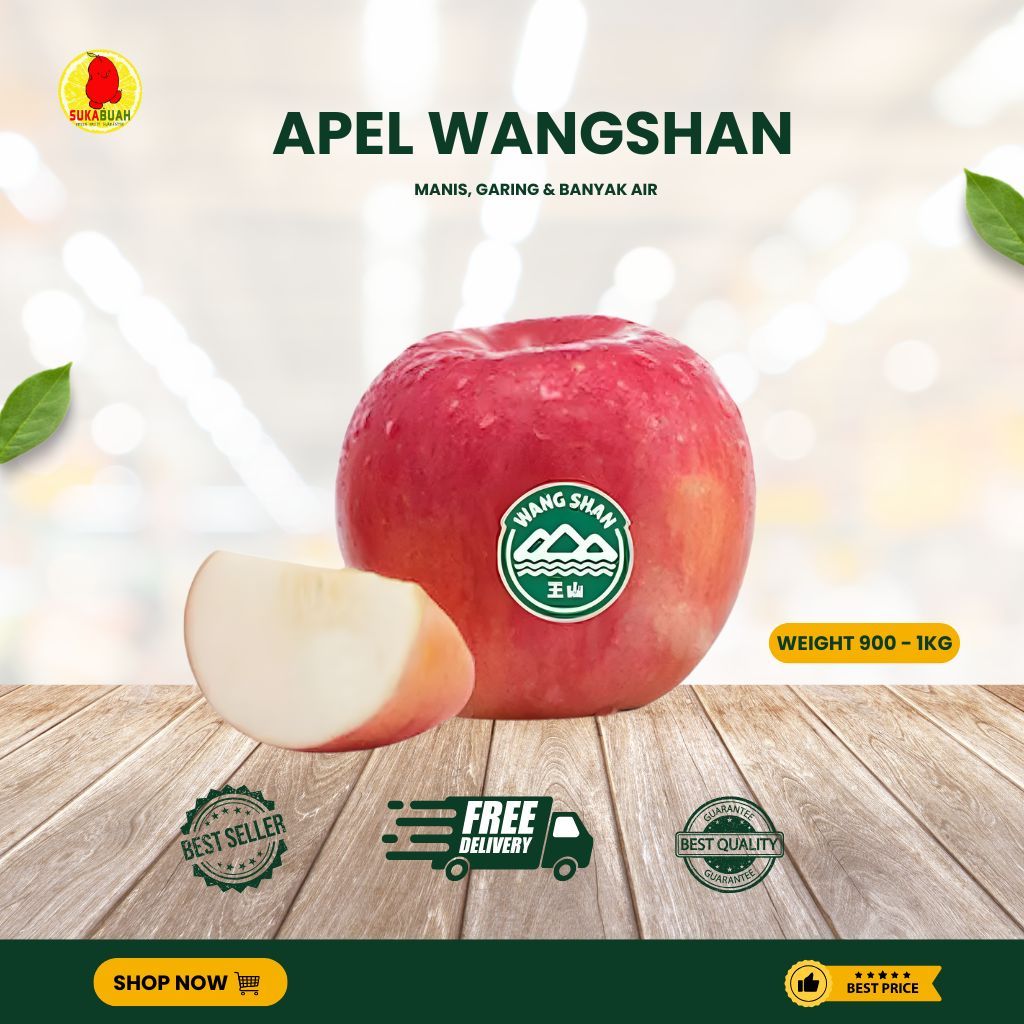 Jual FRESH APEL FUJI WANGSHAN 1KG - SUKABUAH | Shopee Indonesia
