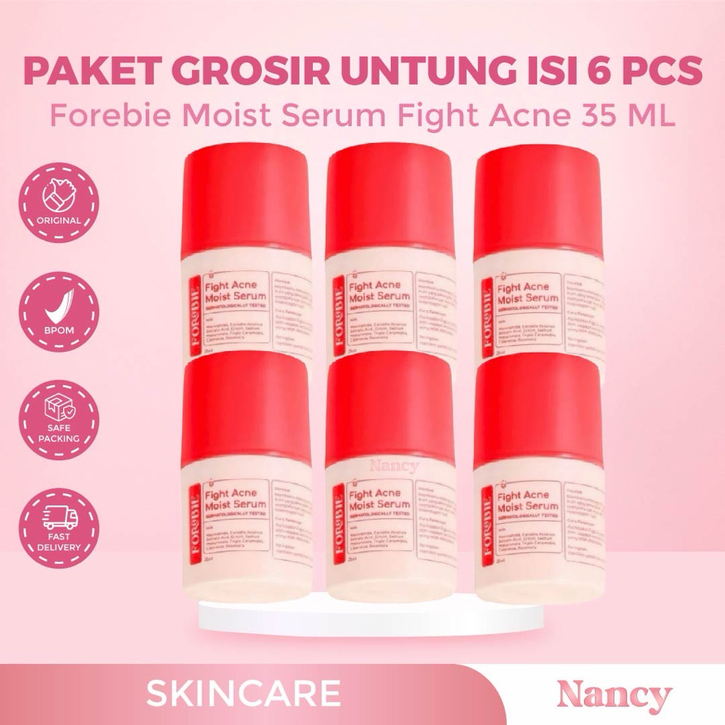 Jual FOREBIE FIGHT ACNE MOIST SERUM 35 ML X 6 PCS | Shopee Indonesia