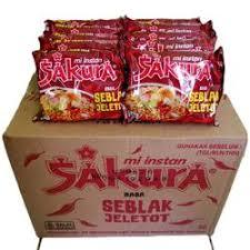 Jual MI INSTAN SAKURA RASA SEBLAK JELETOT 1 DUS ISI 40x60g | Shopee ...