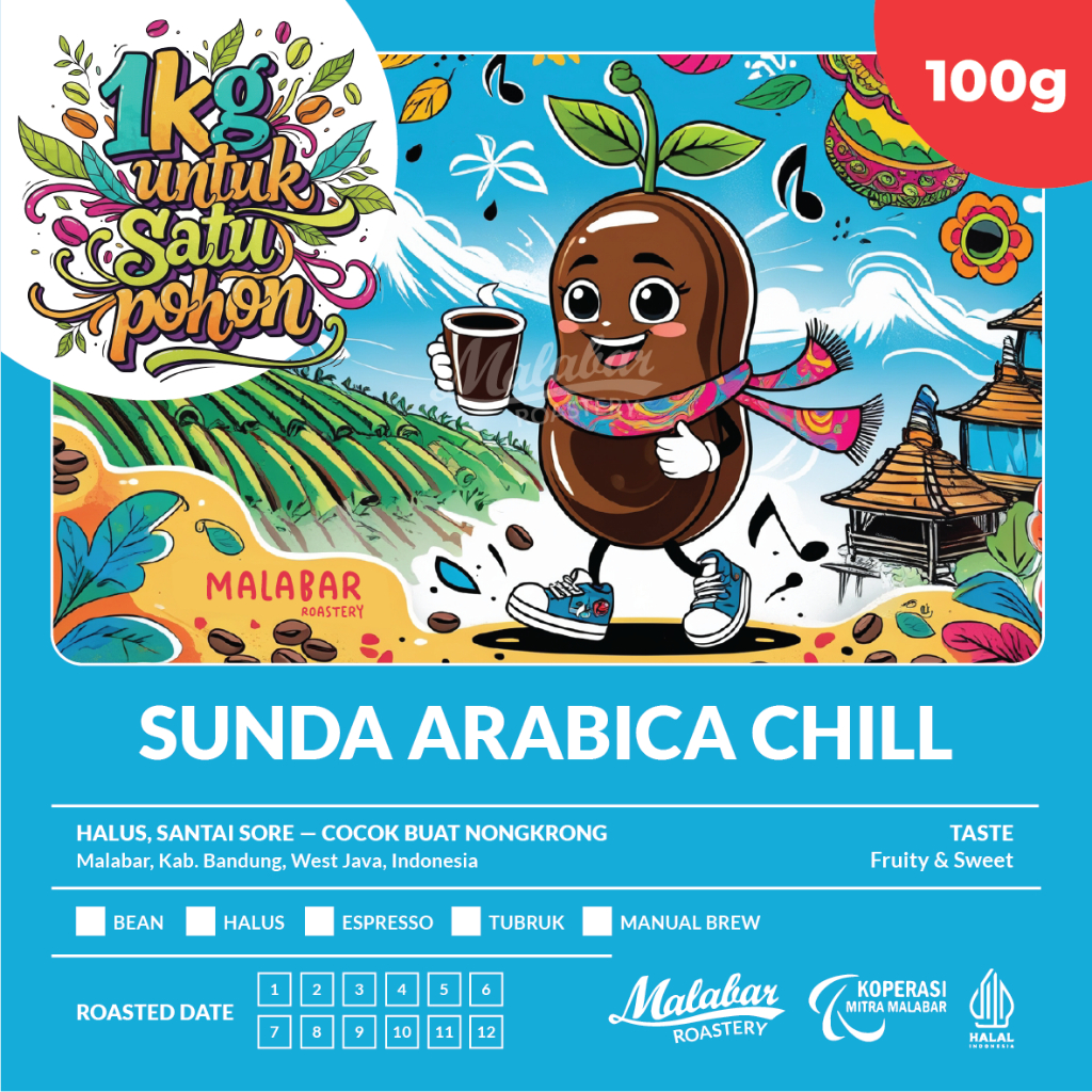 Jual Kopi Java Preanger Arabika Jawa Barat SUNDA ARABICA CHILL 100 gram ...