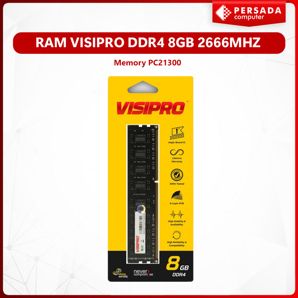 Jual Memory Ram Visipro DDR4 8GB 2666Mhz Memory PC21300 | Shopee Indonesia