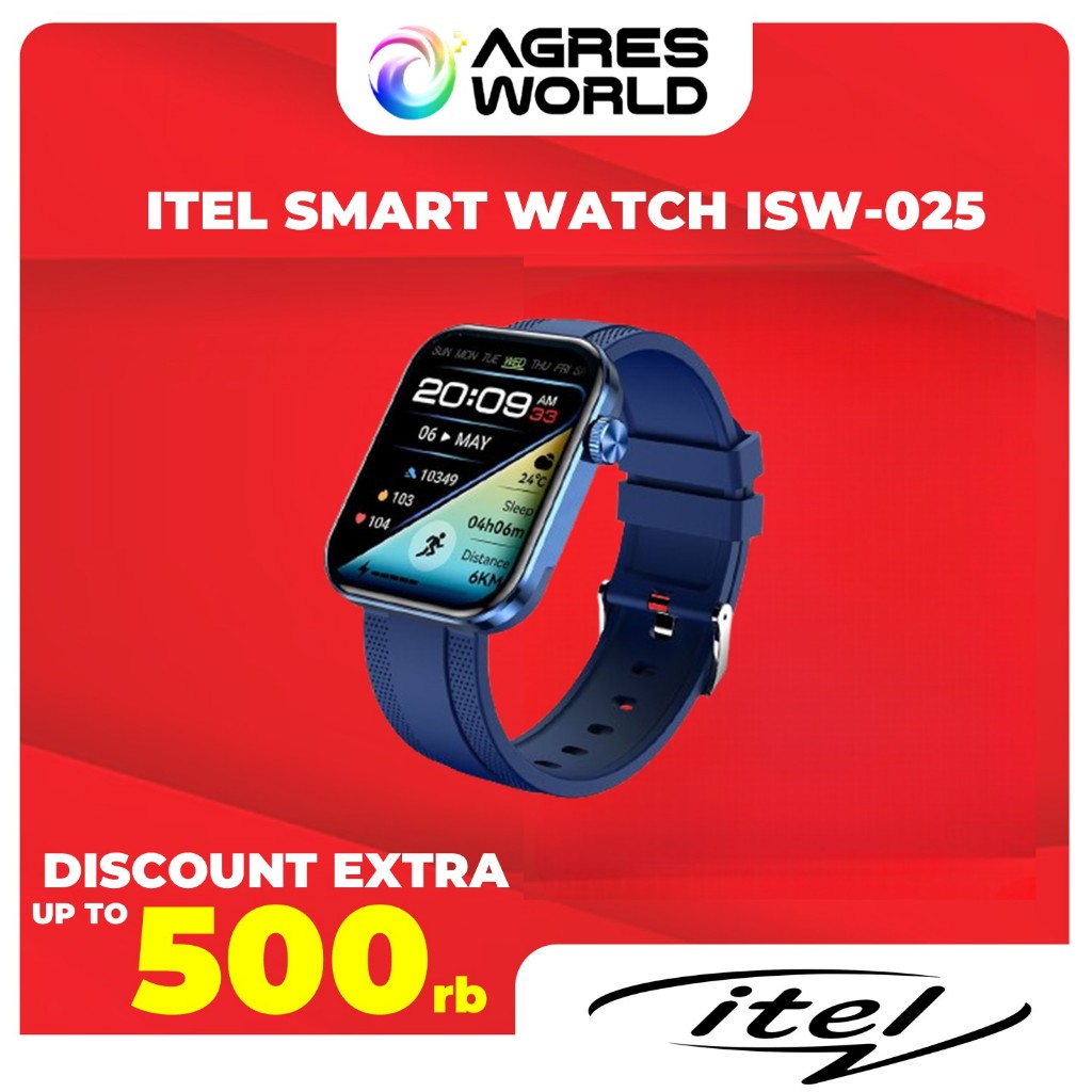 Jual Official itel O25 Smartwatch | Tampilan Jam AI | Panggilan ...