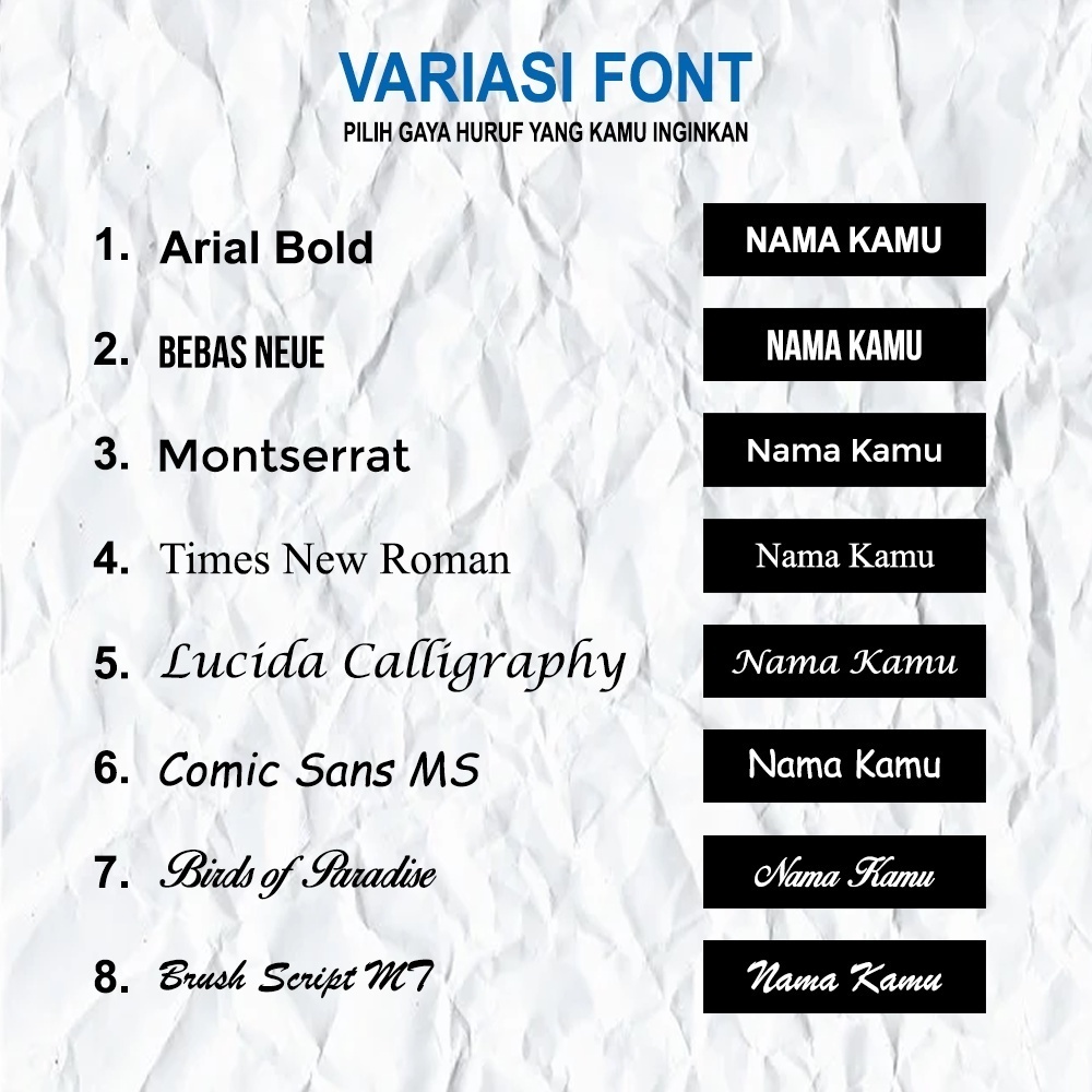 Jual PAPAN NAMA DADA NAME TAG / PIN NAMA CUSTOM MURAH BERKUALITAS ...