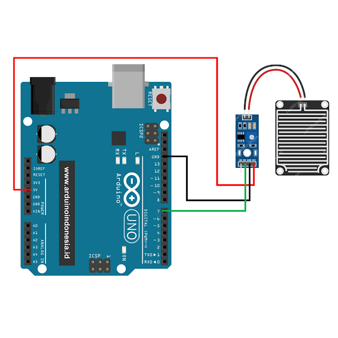 Jual RAINDROP RAIN WATER SENSOR MODULE | Shopee Indonesia