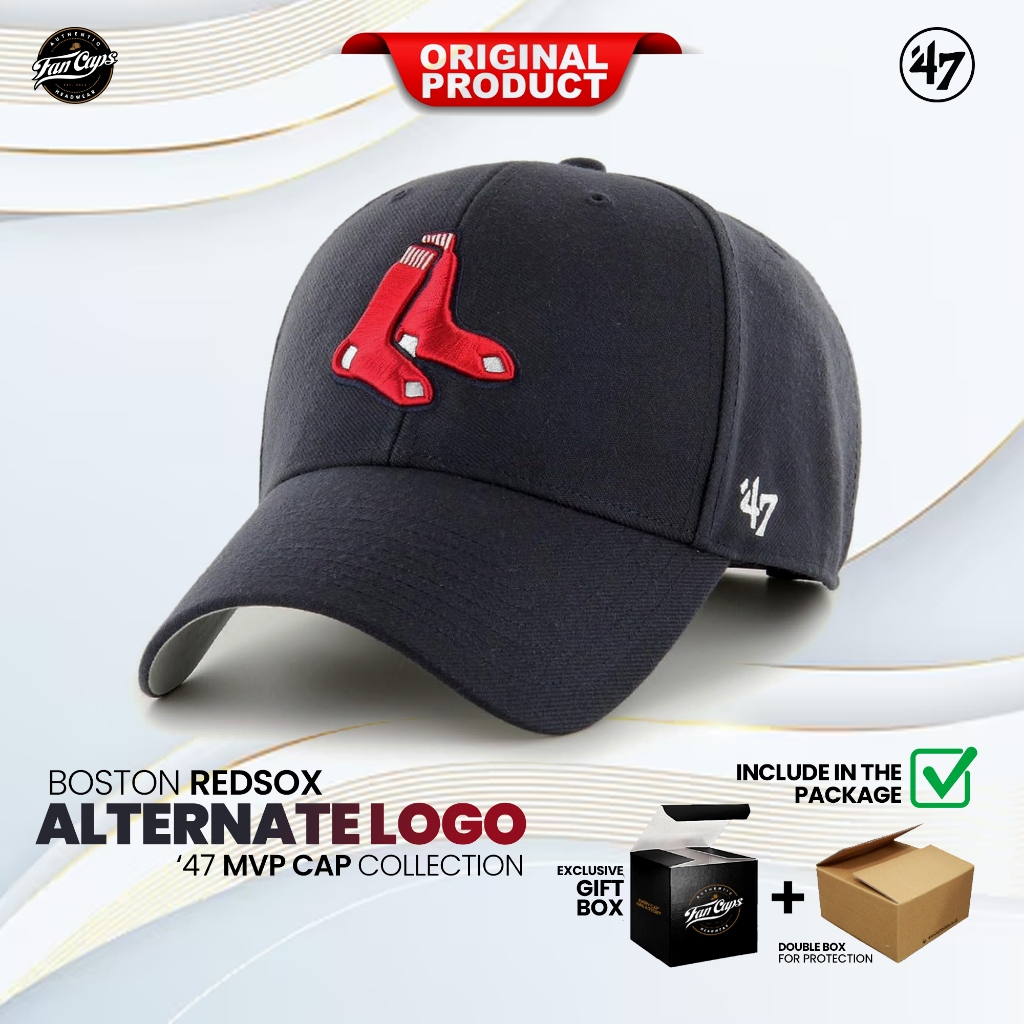 Jual Topi 47 Original MLB Boston Red Sox Alternate Logo MVP warna Navy ...