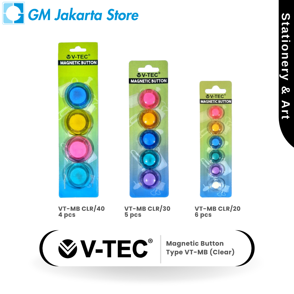 Jual V-TEC Magnetic Button (Clear) | Shopee Indonesia